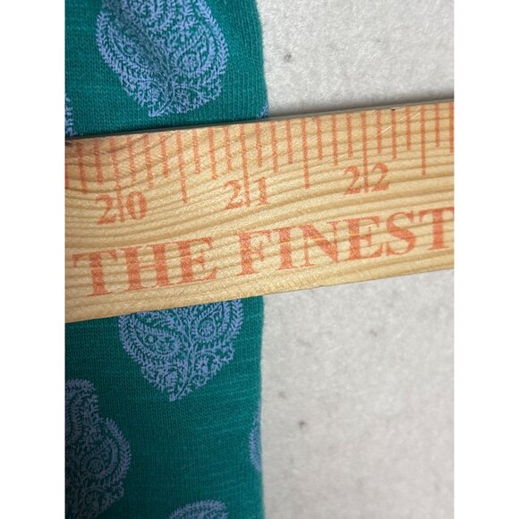 Orvis Womens Teal Paisley Print Half-Zip Pullover Large - Picture 5 of 11